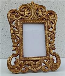 Saharanpur Wood Craft-Anti. Golden-Mdf-Photo Frame